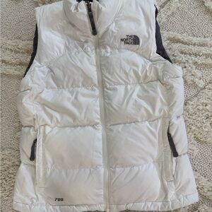 The North Face Cream Puffer Vest
